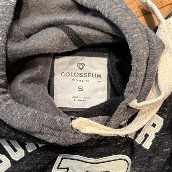 Boilermakers Women's Ultra Soft Black and Gray Hoodie Sweater - Picture 2 of 2